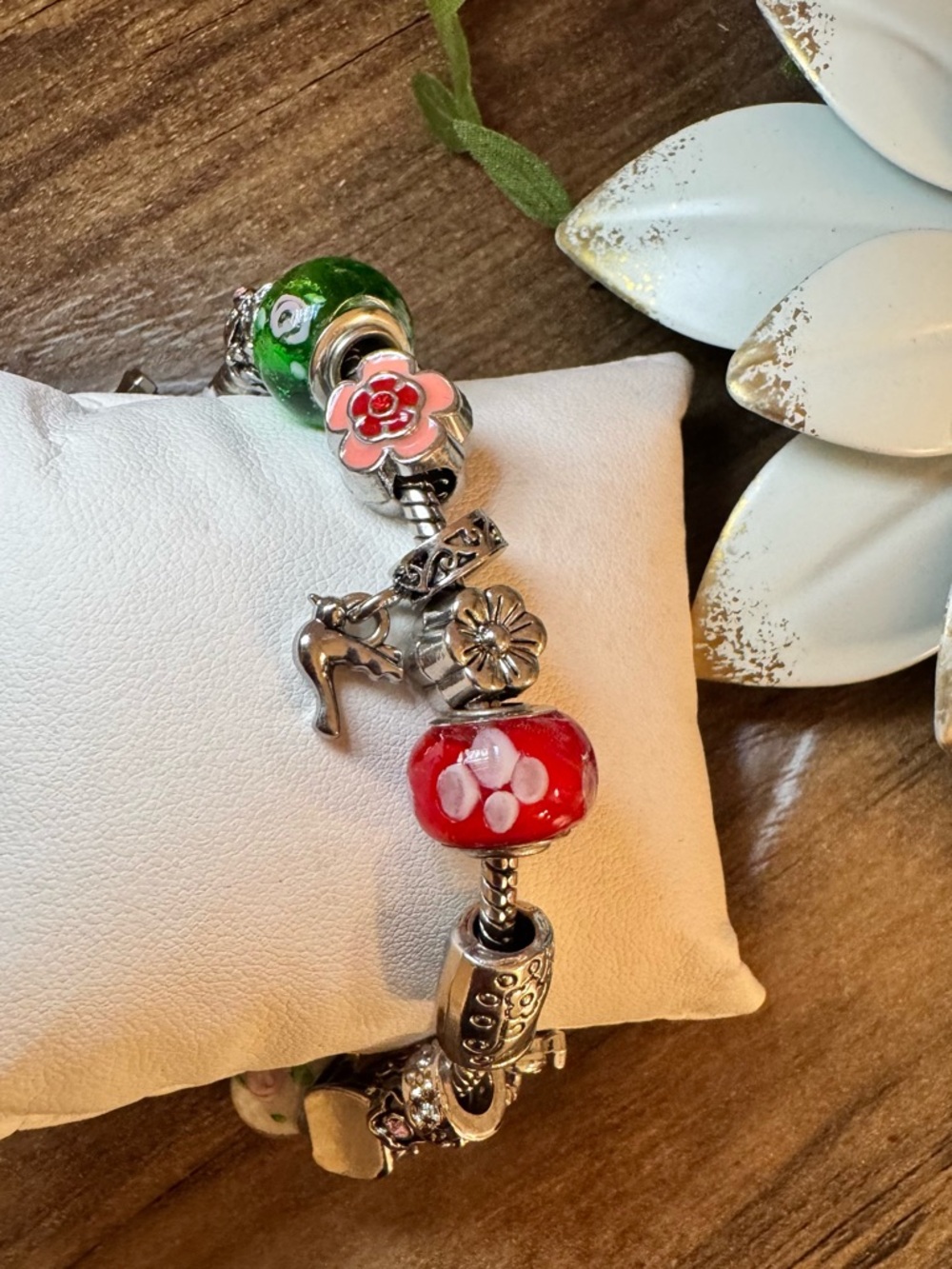 For Mom ♥️ Willabee & Ward Month of May Charms Bracelet w/Enamel and Glass Beads